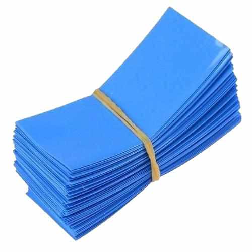 100Pcs Li-ion PVC Heat Shrink Tubing 18650 Battery Wrap Parts Drones Xpress blue 