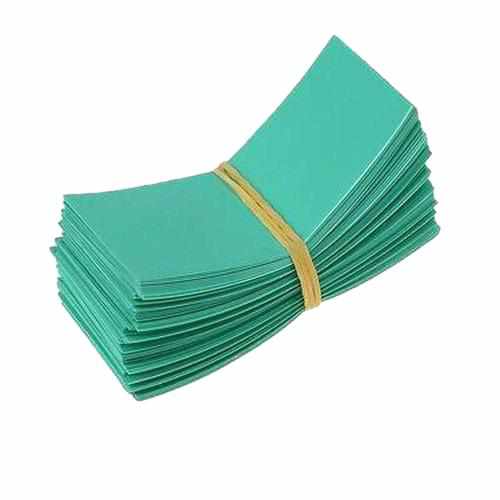 100Pcs Li-ion PVC Heat Shrink Tubing 18650 Battery Wrap Parts Drones Xpress dark green 