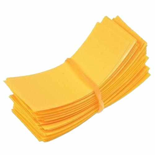 100Pcs Li-ion PVC Heat Shrink Tubing 18650 Battery Wrap Parts Drones Xpress yellow 