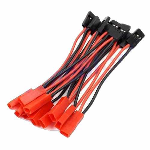 10PCS JST Plug to JR Futaba Servo Connector Cables Drones Xpress 