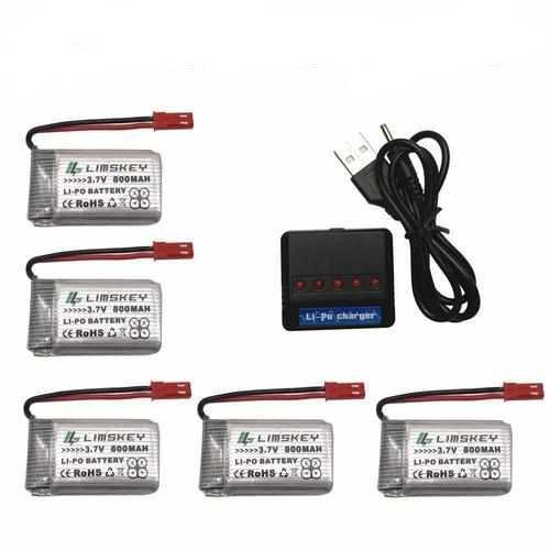 1S 3.7V 800mAh Lipo Battery with Charger Batteries Drones Xpress 4 batteries + charger 