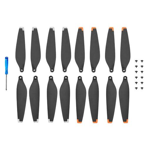 4 Pairs 6030 Propeller for DJI Mini 3 Pro Drone - Orange and Silver Edge Propellers Drones Xpress 