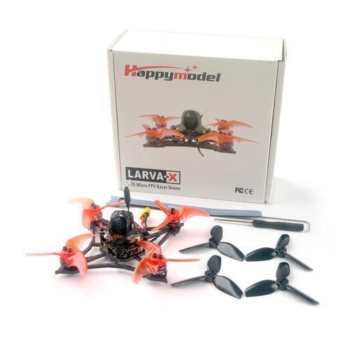 Happymodel Larva X 100mm 2-3S 2.5 Inch FPV Racing Drone Drones Drones Xpress FrskyD8 BNF 