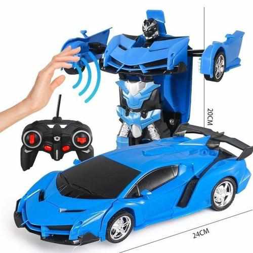 RC Car Transformation Robot Cars Drones Xpress Blue 