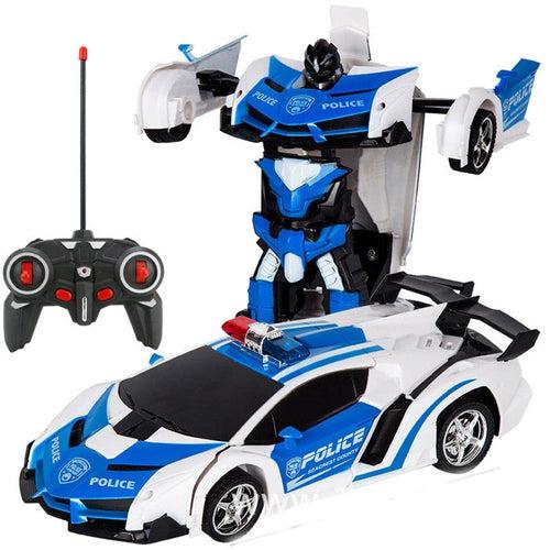 Transformation RC Car - Blue and White Cars Drones Xpress 