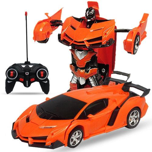 Transformation RC Car - Orange Cars Drones Xpress 